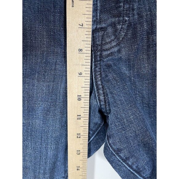 Lucky Brand 121 Jeans Mens 36x32 Heritage Slim Buttonfly Denim Dark Wash Blue - Picture 5 of 7